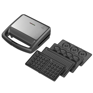 Máquina antiadherente eléctrica 3 en 1 para hacer waffles, utensilio desmontable de una sola rebanada, para hacer waffles de alta calidad - Product Image 4