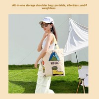 Nouveau sac à bandoulière pour pique-nique en plein air, portable, facile à ranger, imperméable, résistant à l'humidité, épaissi, antidérapant, léger et durable