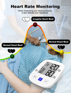 Monitores de pressão sanguínea, máquina digital de pressão sanguínea monitor automático de pressão sanguínea do braço com punhos grandes para uso doméstico - Product Image 4