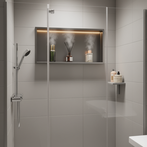 Nicho de ducha empotrado de acero inoxidable de 13 'x 25' x 4 "con tira de LED accesorio para cuarto de Ducha - Product Image 2