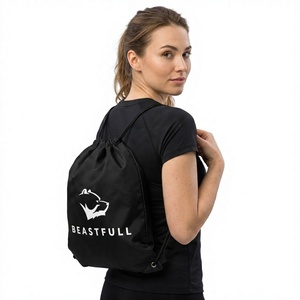 Wholesale Bulk Promotional Custom Printed Dot Luxury Shoe Sports Gym Waterproof Foldable Soft <b>Drawstring</b> Polyester 210D 30-40L - Product Image 1