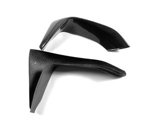 2014-2020 pour BMW F80 F82 F83 M3 M4 MP Style pare-chocs avant lèvre enveloppe fibre de carbone sèche avec crochet de remorquage comprend diffuseur avant Corne - Product Image 4