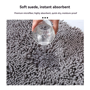 Tapis pour animaux de compagnie en chenille super absorbant <span class=keywords><strong>et</strong></span> antidérapant, nouvelle arrivée, personnalisable en gros, attrape-boue pour <span class=keywords><strong>chien</strong></span>, <span class=keywords><strong>paillasson</strong></span> pour <span class=keywords><strong>chat</strong></span>, pour salle de bain intérieure - Product Image 4