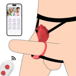 Yeni sıcak satış APP kontrol klitoris stimülatörü g Spot vibratör yetişkin oyuncak külot giyilebilir kelebek vibratör kadınlar için gül seks oyuncak - Product Image 5