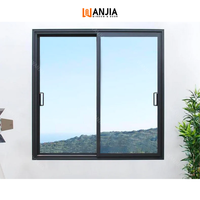 AS2047 norme australienne dernière conception de fenêtre coulissante double verre appartement fenêtres coulissantes en aluminium