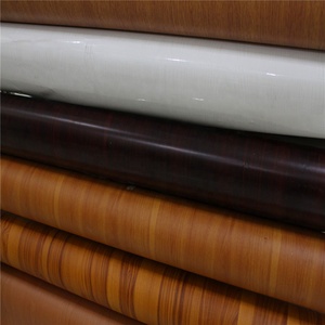 China wood grain thick hard pvc plastic sheet for vacuum membrane press manufacture