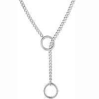 Collares Góticos de Acero Inoxidable 316L con Forma de Corazón Redondo, Estilo Punk, Nuevos Modelos de Venta Caliente Transfronteriza para Hombres y Mujeres