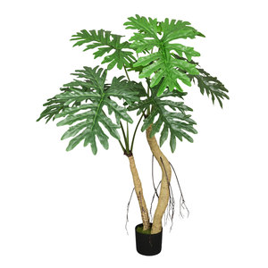 Arbre artificiel Ficus Zhi Ji, 100-200 cm de haut, plante en pot sur pied, simulation réaliste, pour la décoration de la maison et des hôtels - Product Image 2