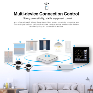 2026 Arriving 4 Inch 1 2 3 Gang Full Screen Tuya Smart Home Wall <b>Switch</b> Wifi <b>Switch</b> Smart Home Scene Smart Home - Product Image 2