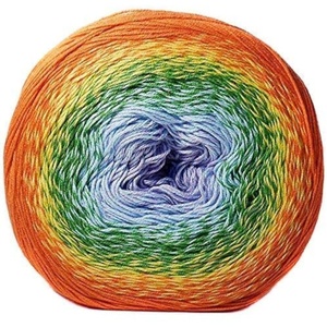 50g 2S/1 Segmented Dyed Acrylic Blended <b>Yarn</b> Hand Crochet <b>Yarn</b> for Bags and Sweaters - Product Image 3