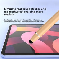 MEEPSS MPS190 Evrensel Çift Uçlu Degrade Kapasitif Stylus Kalem Metal Silikon Kumaş Uçları iPad Akıllı Telefonlar Android için