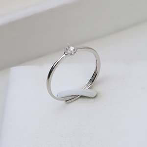 S925 <b>Silver</b> Open Ring Female Living Ring Adjustable Simple 5-8 Pearl DIY Accessories Empty Tray Semi Findings Components - Product Image 1