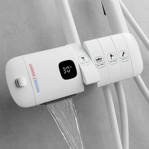 New Italy design gun metal grey color sistema termostatico per <span class=keywords><strong>doccia</strong></span> a pioggia da bagno con display della temperatura - Product Image 5