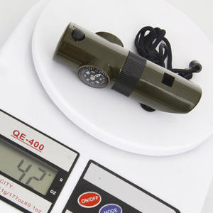 Silbato Multifuncional 7 en 1 OEM con Brújula y Termómetro, Equipo de Supervivencia para Exteriores, Modelo Compacto de Plástico - Product Image 3