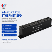 Protecteur de réseau PoE, protection de ligne de données SPD, 1 port, 8 fils, protection complète, montage sur rail DIN, CE RoHS, DC 48V pour caméra IP intelligente