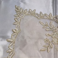 En gros, Applique florale en dentelle carrée ornée de strass et de broderie dorée sur tissu maillé, pour robe de mariée, robe de soirée et accessoire de chapeau