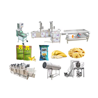 Prix Mini semi-automatique pommes de terre chips de banane frites frites faisant la ligne de production de la machine