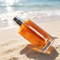 Flacon de parfum en verre octogonal transparent de luxe Marco 50 ml avec pulvérisateur à pompe sérigraphié et diffuseur à bâtonnets A-020 Chine