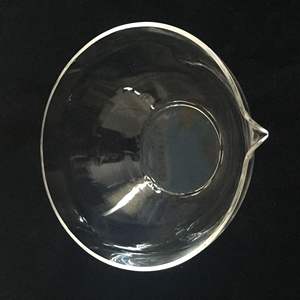 Verre de Quartz résistance à la Corrosion, plat d'évapotage, à fond plat avec bec adapté à la clinique et les laboratoires - Product Image 2