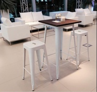 Tabouret en fer, chaise blanche tout en métal, cadre métallique empilable, pour restaurant et salle à manger, nouveauté