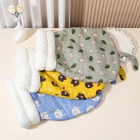 Lit pour chat en peluche pliable moderne, mignon, tendance, simple et écologique avec housse amovible pour chats d'intérieur, utilisable toute l'année