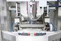 Machine d'emballage automatique à tête unique avec peseuse linéaire de haute précision, remplissage pneumatique et étiquetage pour sachets/aliments sous film