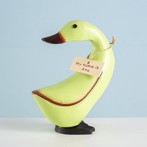 Ensemble de canards en bois style nordique, trois pièces, décoration pour salon, mariage - Product Image 3