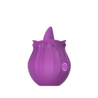 2026 Neues Modell Xiangjianhuan Saug-Vibrations-Ei 2-in-1 Rose Zungen-Leck-Vibrator für Frauen Erwachsenen-Masturbator