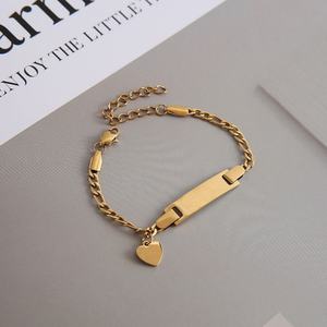 Pulsera de Acero Inoxidable 316L, Resistente al Deslustre, Impermeable, Linda, Chapada en Oro de 14k y 18k, con Dijes Delicados para Niños - Product Image 2