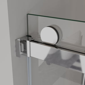 <strong>Wholesale</strong> Aluminum Stainless Steel Tempered Glass <strong>Bathroom</strong> Sliding Frameless Shower Door