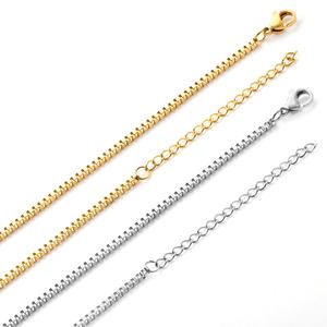 Popular Mixed Color <b>Men</b> Women Fashion Waterproof Clasp Charm Stainless Steel Jewelry 18K <b>Gold</b> <b>Plated</b> <b>Chain</b> Necklace - Product Image 1