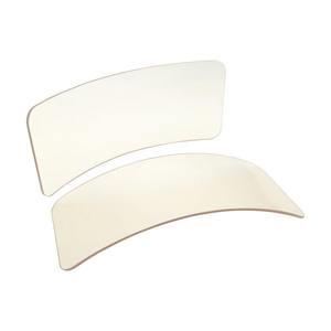 Vrai feu personnalisé incurvé résistant aux hautes températures verre microcristallin <span class=keywords><strong>brasero</strong></span> électrique plaques d'observation du feu - Product Image 5