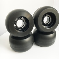 Roue coulissante à ligne libre de 72 mm de haute qualité, roue à dérive de couleur plate et ronde vierge