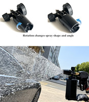 Pistolet à mousse réglable pour équipement de lavage de voiture avec connecteur rapide 1/4 Générateur de mousse de savon