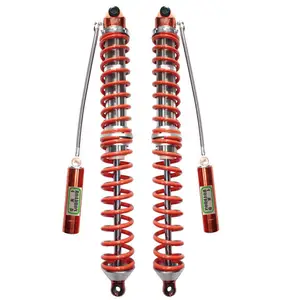 도로 질소 가스 두 배 봄 이중 Coilover 2 륜 마차 완충기 떨어져 8 "-18" 더 긴 여행 2.5 구멍 조정가능한 4x4