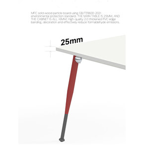 تصميم جديد رائع بالجملة مكتب حديث على طراز البيسبول الساق كمبيوتر عمل عصري فريد من نوعه ، - Product Image 5