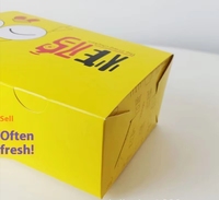 Emballage de boîte à hamburger personnalisé emballage de frites boîte de poulet cuit boîte d'emballage de fast-food en papier