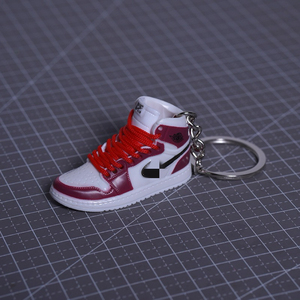Mini Bóng Rổ Giày 3D Sneaker Keychain Bán Buôn PVC Cao Su Từ Nhà Máy Giá Phổ Biến Cao Su Móc Chìa Khóa - Product Image 6