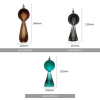Vases en verre soufflé artisanal Murano, gouttes colorées, vases colorés de designers, décoration intérieure de la maison
