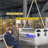 Nouvelle machine à mélanger la viande Baiyu en acier inoxydable 304, capacité 200L/300L/500L, de qualité alimentaire, pour poulet, porc et bœuf