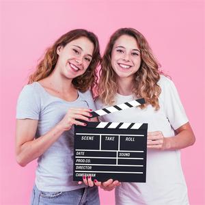<span class=keywords><strong>Film</strong></span> <span class=keywords><strong>Film</strong></span> Clapboard Hollywood Wooden-Clapper Board Directors avec stylo effaçable Black <span class=keywords><strong>Clap</strong></span> Board 10.5X11.7 Inches (Noir) - Product Image 6