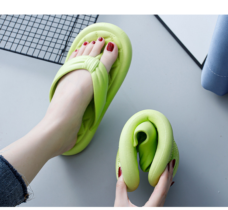 Ladies Platform Flipflops Summer Women Flipflop Beach Outdoor Sandals Soft Home Slides