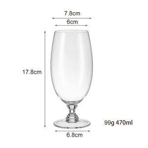 SamyotrophicWholesale Logotipo personalizado Cristalería <span class=keywords><strong>para</strong></span> beber <span class=keywords><strong>Cerveza</strong></span> belga <span class=keywords><strong>Vaso</strong></span> de vidrio Tulipán Tallo corto Vasos de <span class=keywords><strong>cerveza</strong></span> de trigo - Product Image 3