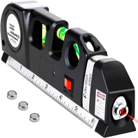 Outil de nivellement laser, niveau laser multifonction, niveau à ruban de 8 pieds/2,5 m