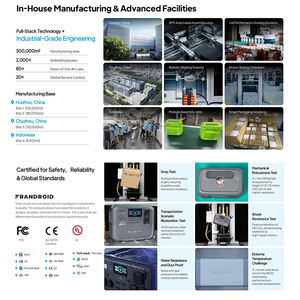 Générateur UPS 600W <span class=keywords><strong>1200W</strong></span> 1800W 2700W 3000w 1000w Batterie au lithium Lifepo4 solaire Station d'alimentation portable avec panneaux - Product Image 5