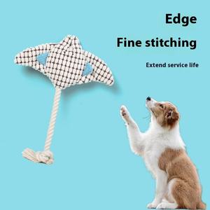 Durable Teeth Grind Cute Pet Plush Tug Toy Bite-Resistant Puppy Molar Training Interactive Dog Squeaky Chew Toy With Cotton <b>Rope</b> - Product Image 2