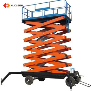 Plataforma Elevadora Hidráulica de Tijera Nucleon Steel, Capacidad de Carga de 200 kg, 500 kg, 700 kg, Altura de Elevación de 8 m, 10 m, 12 m - Product Image 2