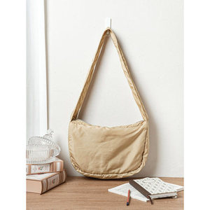Moderna borsa in pelle con cinturino singolo stile Preppy bohémien e Vintage impermeabile in Beige per uso estivo invernale - Product Image 1