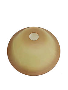 Round Alabaster Amber Frosted <strong>UK</strong> Hat <strong>Glass</strong> Lamp <strong>Shade</strong> Lighting Cover for Floor <strong>Light</strong> - Product Image 2