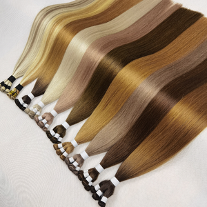 थोक नए फ्लैट जीनियस क्यूटिकल एलाइन्ड रेमी हैंड टाईड वेट हेयर एक्सटेंशन रूटेड डबल ड्रॉ सीमलेस चाइनीज हेयर <span class=keywords><strong>2</strong></span> पैक - Product Image 6